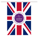 The Queen's Platinum Jubilee - A4 Rectangular Outdoor Bunting