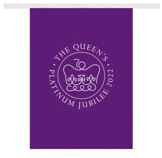The Queen's Platinum Jubilee - A4 Rectangular Outdoor Bunting