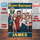 The Big Sick 2017 Theme Style Personalised Kids Inspired Movie Birthday Card (SA)