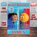The Emoji Movie Hi 5 Jailbreak Gene Theme Style Personalised Kids Inspired Movie Birthday Card (SA)