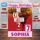 Personalised The Evil Within 2 Inspired Style Game Kids Inspired Birthday Card (SA)