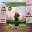 The Lego Ninjago Movie Hd 2017 Theme Style Personalised Kids Inspired Movie Birthday Card (SA)