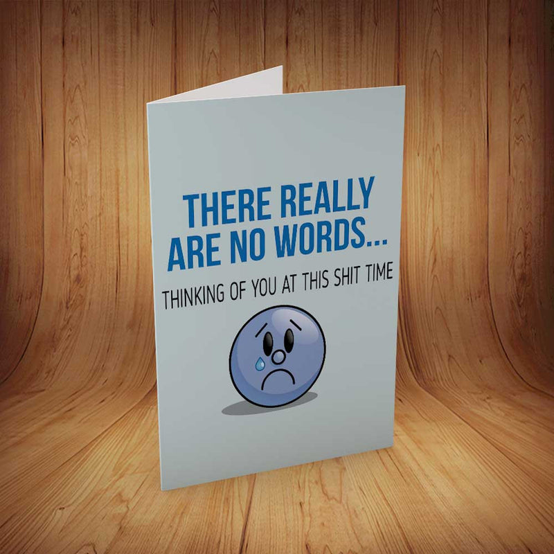 There Really Are No Words Sympathy INSPIRED Adult Personalised Birthday Card Birthday Card