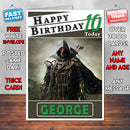 Personalised Thief Garrett Inspired Style Game Kids Inspired Birthday Card (SA)