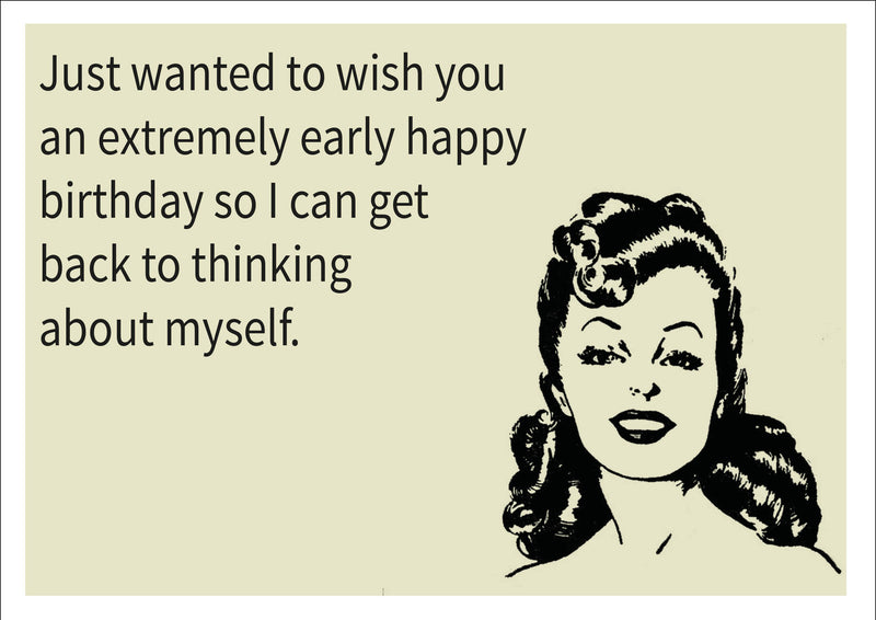 Thinking About Yourself INSPIRED Adult Personalised Birthday Card Birthday Card