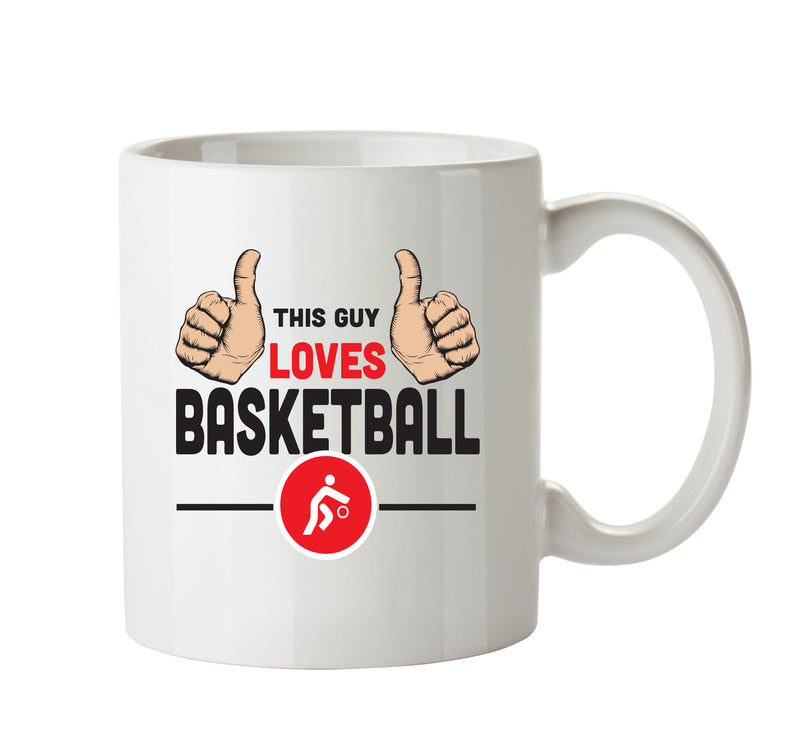 This Guy Loves Basketball Personalised ADULT OFFICE MUG