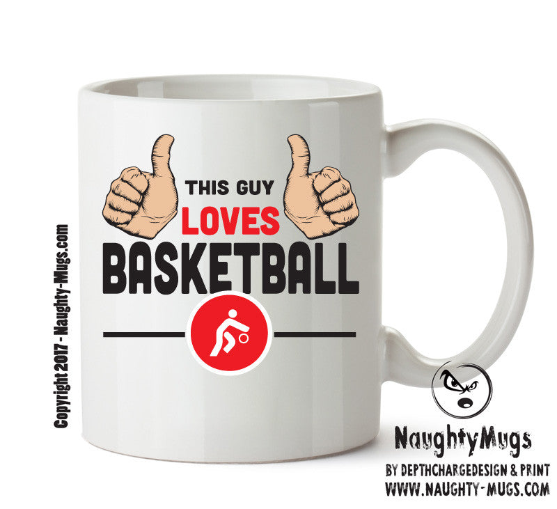 This Guy Loves Basketball Personalised ADULT OFFICE MUG