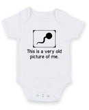This A Very Old Picture Of Me Personalised Baby Boy Girl Unisex Short Sleeve Bodysuit