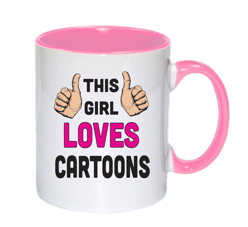 This Girl Loves CARTOONS Mug