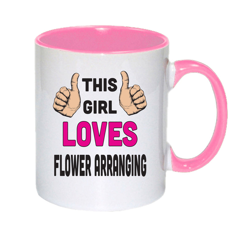 This Girl Loves Flower Arranging Mug
