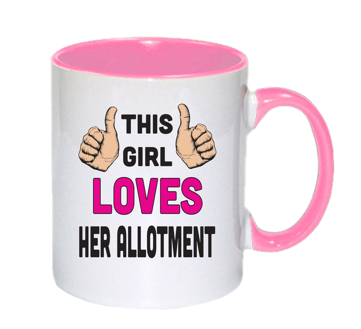 This Girl Loves Her Allotment Mug – This Girl Loves Her Allotment mug – 11oz ceramic slogan mug