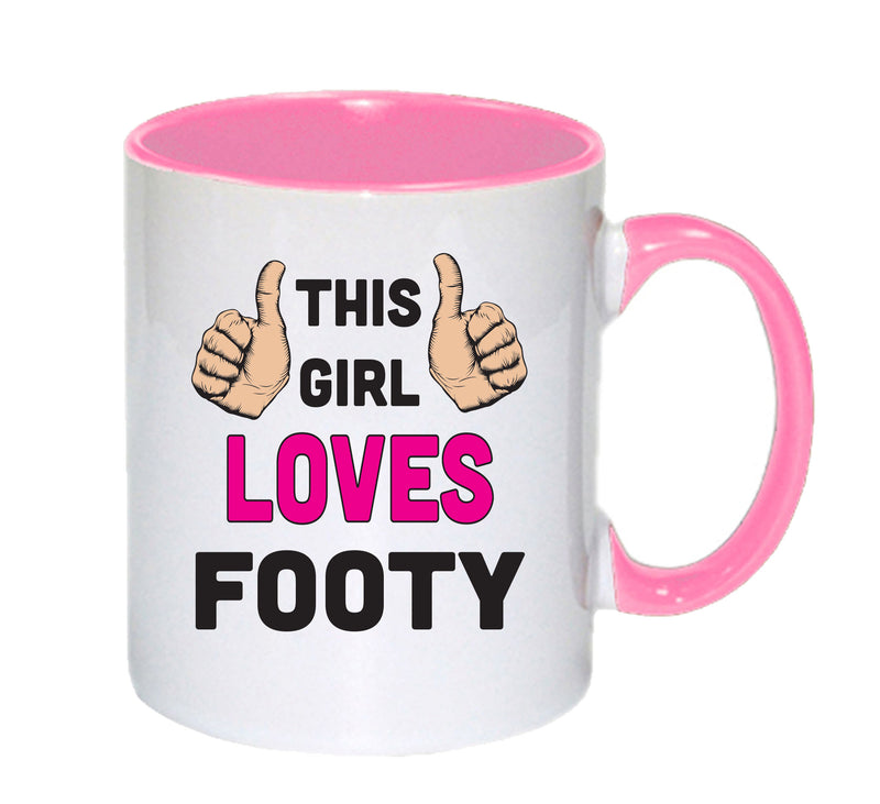 This Girl Loves Footy Mug