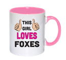 This Girl Loves Foxes Mug