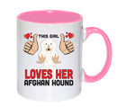 This girl loves her Afghan Hound Mug - Dog Lover Mug