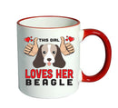 This girl loves her Beagle Mug - Dog Lover Mug