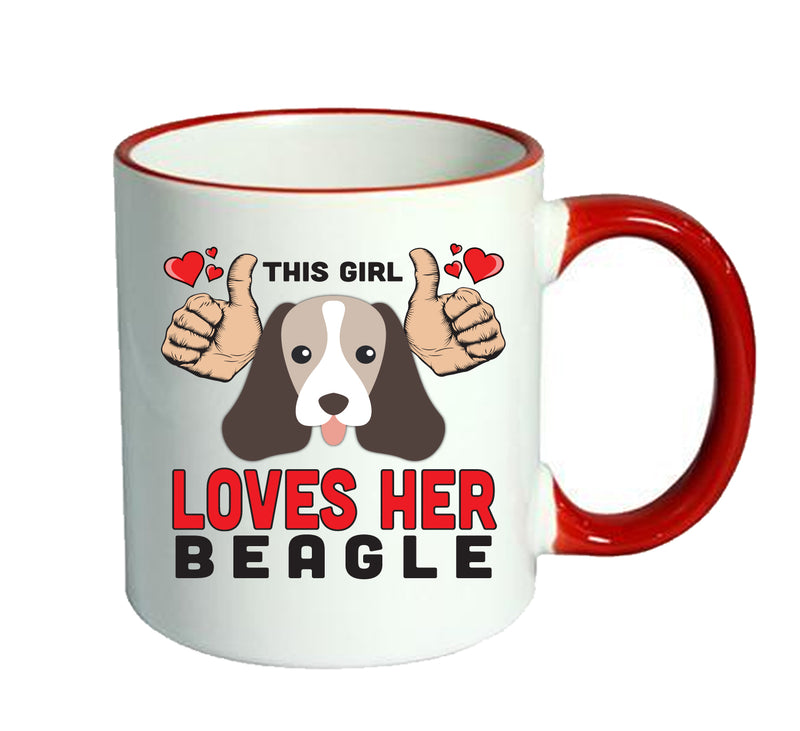 This girl loves her Beagle Mug - Dog Lover Mug