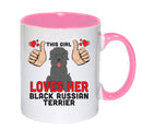 This girl loves her Black Russian Terrier Mug - Dog Lover Mug