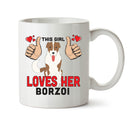This girl loves her Borzoi - Mug - Dog Lover Mug