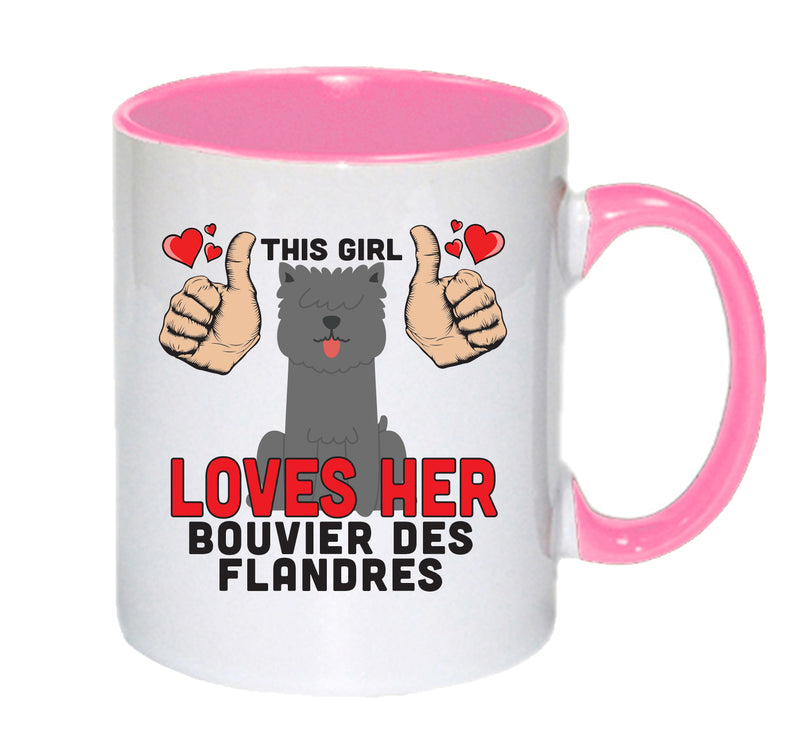 This girl loves her Bouvier Des Flandres Mug - Dog Lover Mug