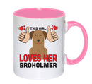 This girl loves her Broholmer Mug - Dog Lover Mug