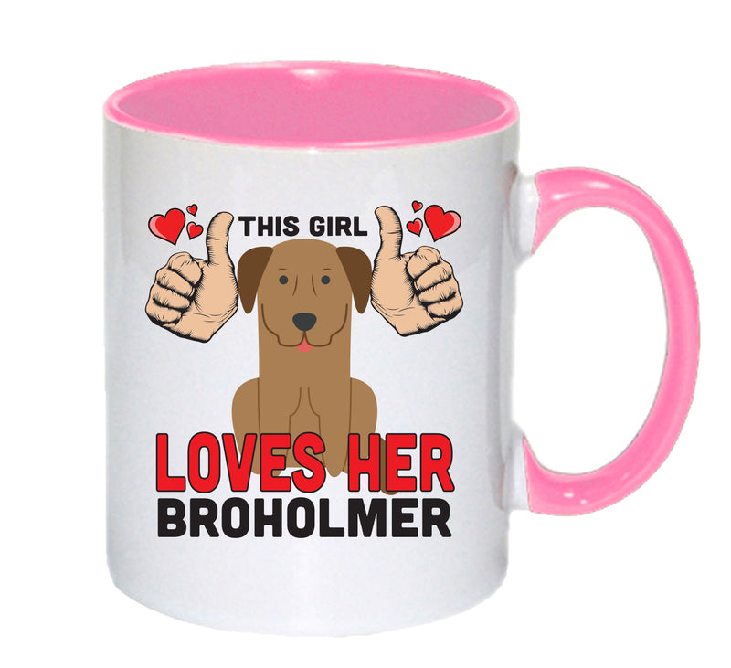 This girl loves her Broholmer Mug - Dog Lover Mug