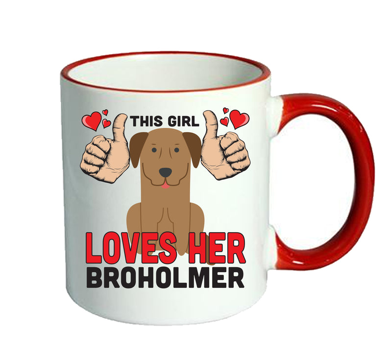 This girl loves her Broholmer Mug - Dog Lover Mug