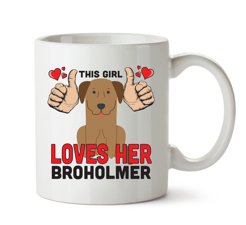This girl loves her Broholmer - Mug - Dog Lover Mug
