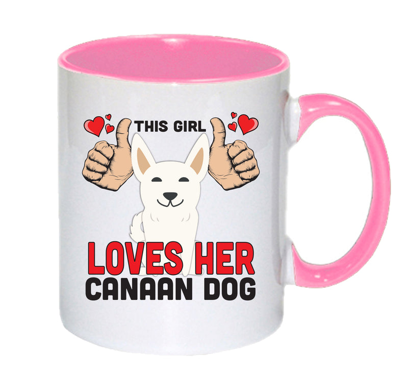 This girl loves her Canaan Dog Mug - Dog Lover Mug