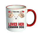 This girl loves her Canaan Dog Mug - Dog Lover Mug