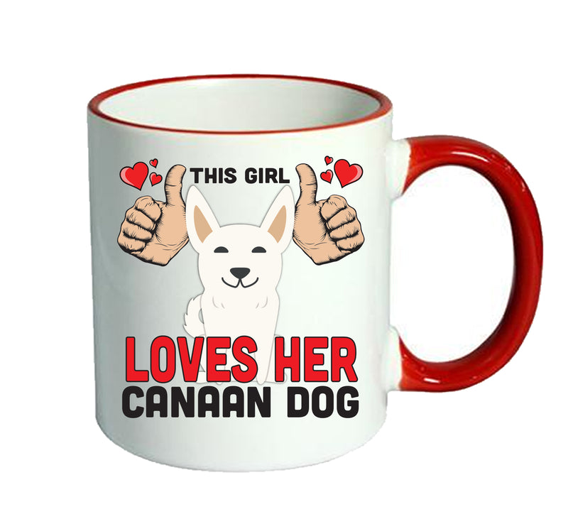 This girl loves her Canaan Dog Mug - Dog Lover Mug