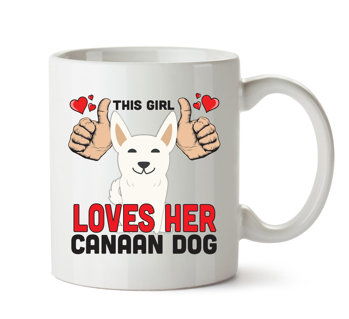 This girl loves her Canaan Dog - Mug - Dog Lover Mug