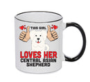This girl loves her Central Asian Shepherd Mug - Dog Lover Mug