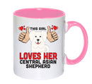 This girl loves her Central Asian Shepherd Mug - Dog Lover Mug