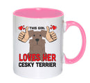 This girl loves her Cesky Terrior Mug - Dog Lover Mug