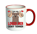 This girl loves her Cesky Terrior Mug - Dog Lover Mug