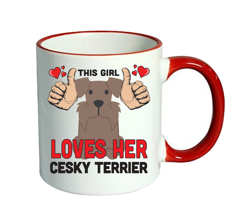 This girl loves her Cesky Terrior Mug - Dog Lover Mug