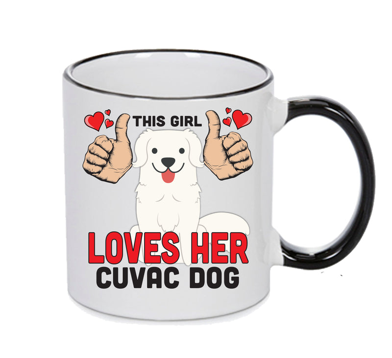 This girl loves her Cuvac Dog Mug - Dog Lover Mug