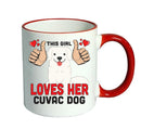 This girl loves her Cuvac Dog Mug - Dog Lover Mug