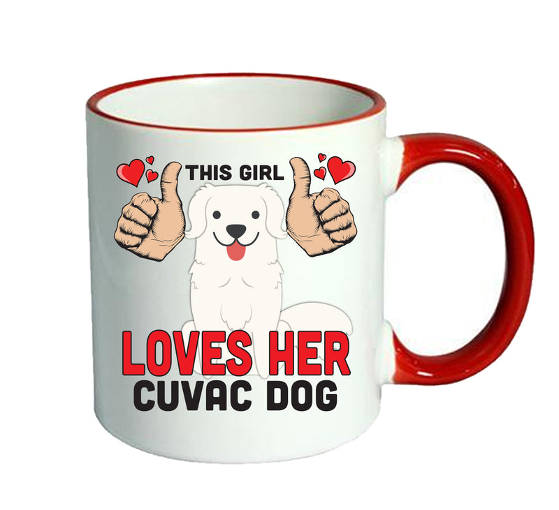 This girl loves her Cuvac Dog Mug - Dog Lover Mug