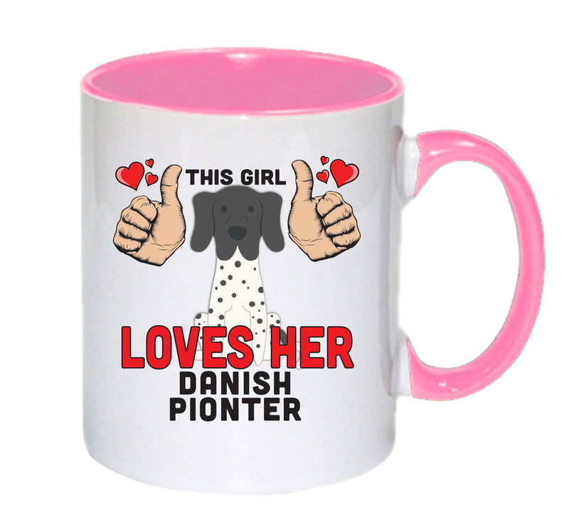 This girl loves her Danish Pointer Mug - Dog Lover Mug