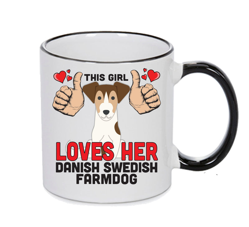 This girl loves her Danish Swedish Famdog Mug - Dog Lover Mug