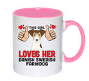 This girl loves her Danish Swedish Famdog Mug - Dog Lover Mug