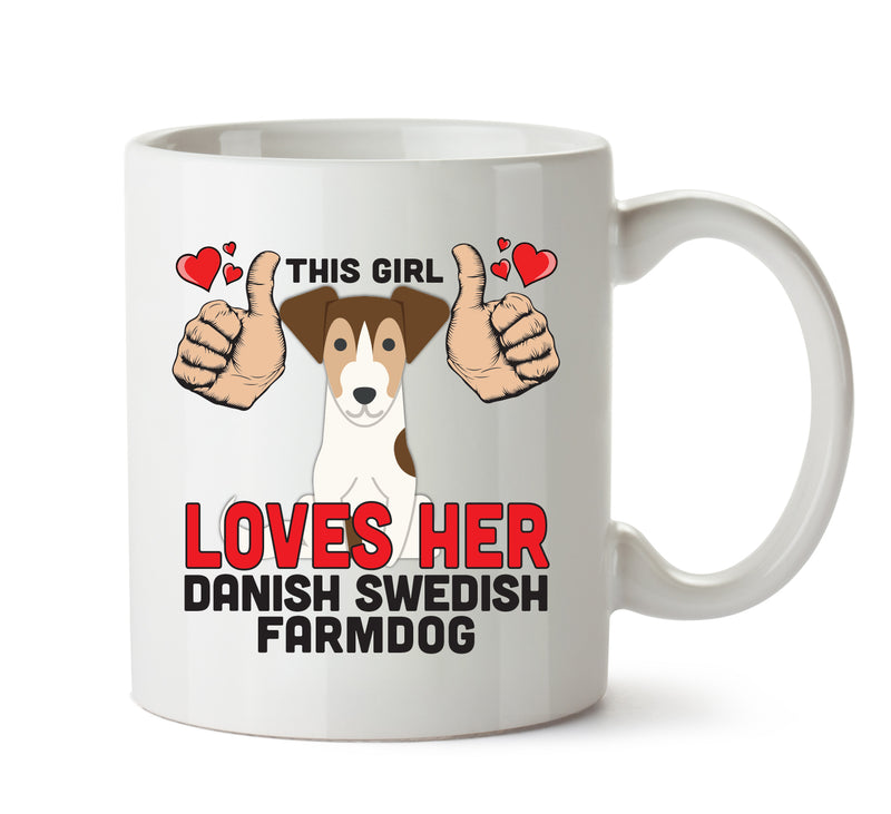 This girl loves her Danish Swedish Famdog Mug - Dog Lover Mug
