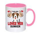 This girl loves her Dunker Mug - Dog Lover Mug