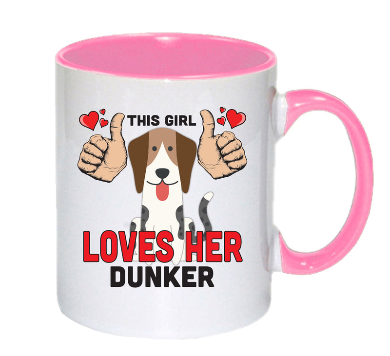 This girl loves her Dunker Mug - Dog Lover Mug