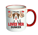 This girl loves her Dunker Mug - Dog Lover Mug