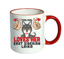 This girl loves her East Siberian Laika Mug - Dog Lover Mug