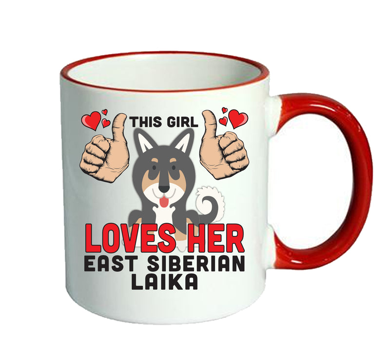 This girl loves her East Siberian Laika Mug - Dog Lover Mug