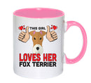 This girl loves her Fox Terrier Mug - Dog Lover Mug