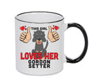 This girl loves her Gordon Setter Mug - Dog Lover Mug